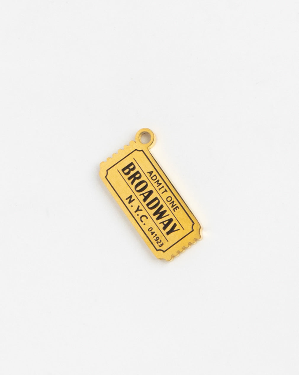 Gold Charm Broadway Ticket