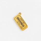 Gold Charm Broadway Ticket