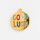 Gold Charm Good Luck Medallion