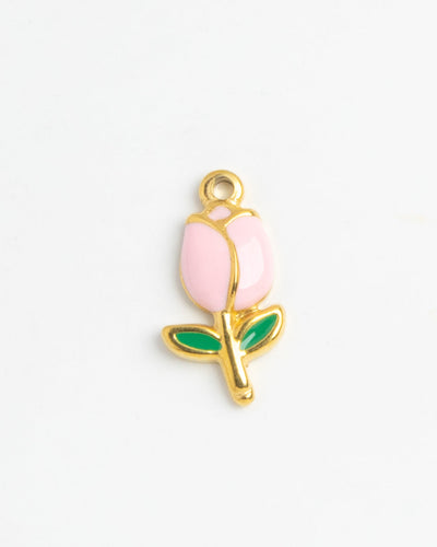 Gold Charm Pink Tulip