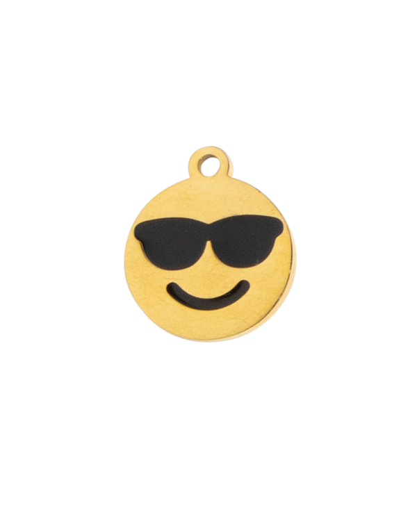 Gold Charm Cool Emoji
