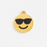 Gold Charm Cool Emoji