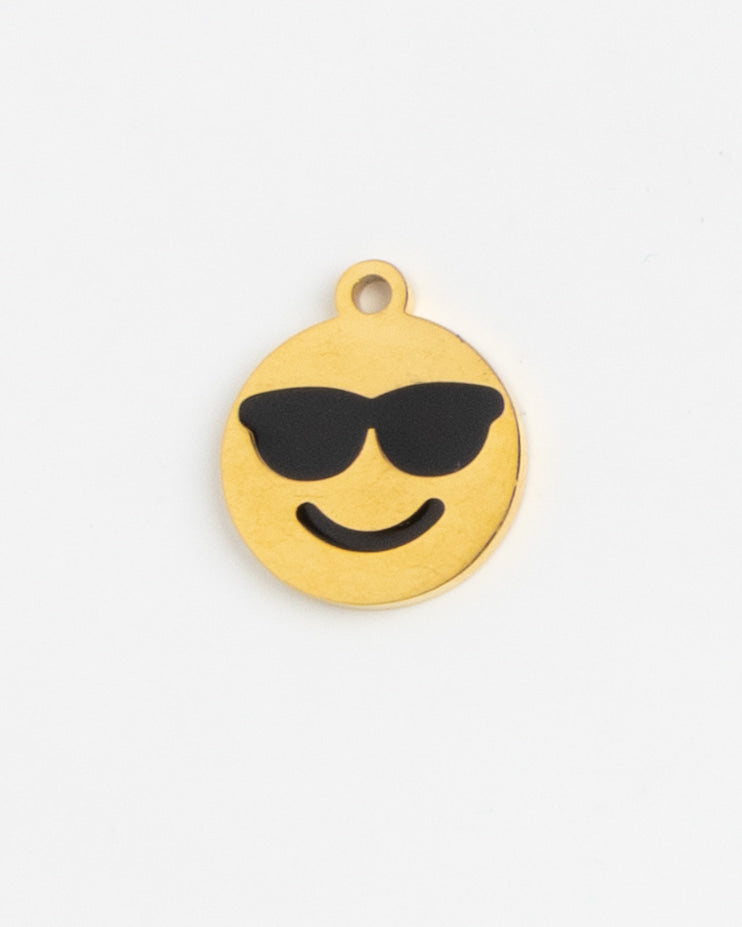 Gold Charm Cool Emoji