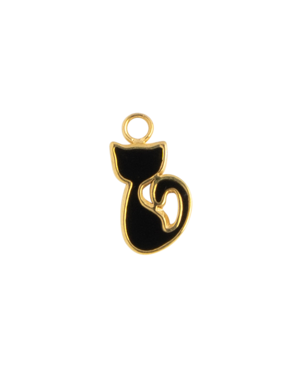 Gold Charm Black Cat IV