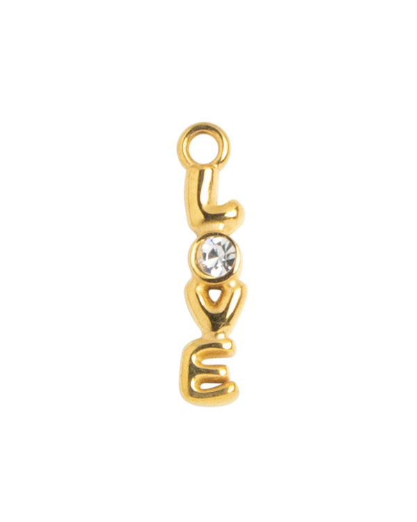 Gold Charm Love