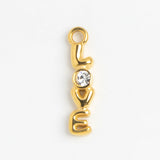 Gold Charm Love