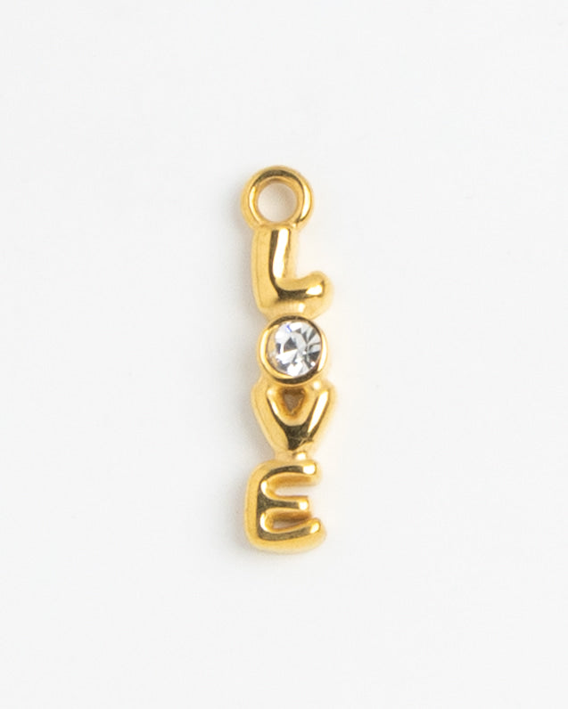 Gold Charm Love
