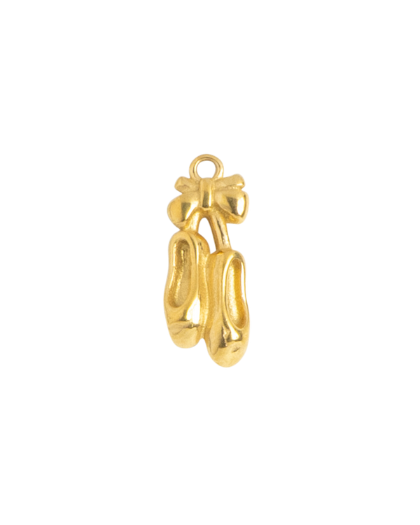 Gold Charm Ballet Slippers II