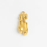 Gold Charm Ballet Slippers II