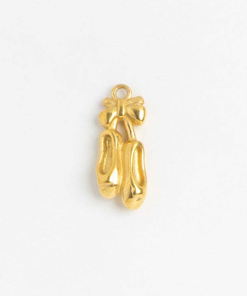 Gold Charm Ballet Slippers II