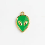 Gold Charm Alien