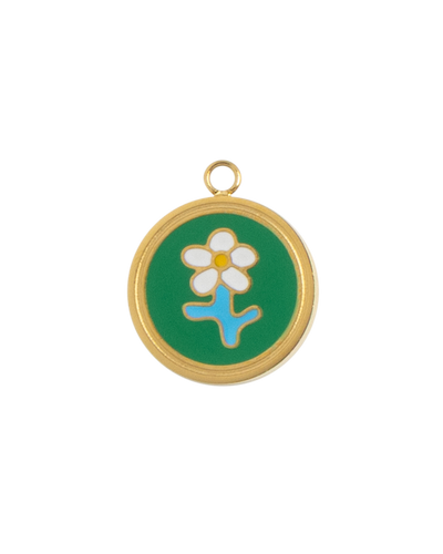 Gold Charm Flower Medallion