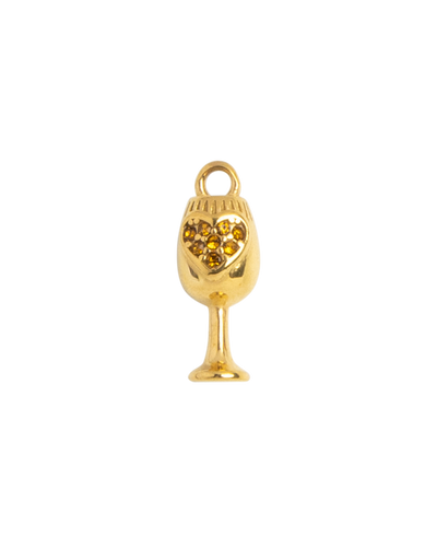 Gold Charm Crystal Goblet