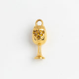 Gold Charm Crystal Goblet