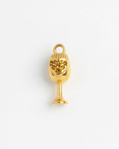Gold Charm Crystal Goblet