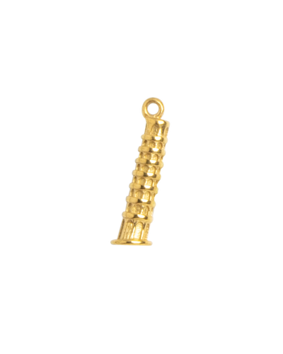 Gold Charm Leaning Tower of Pisa