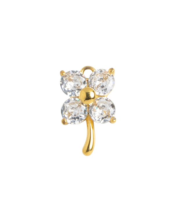 Gold Charm Crystal Flower II