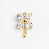 Gold Charm Crystal Flower II