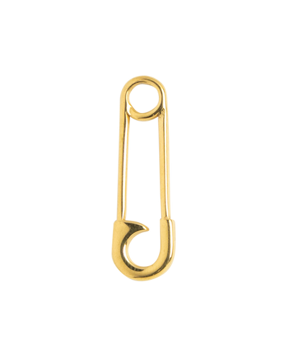 Gold Charm Safety Pin