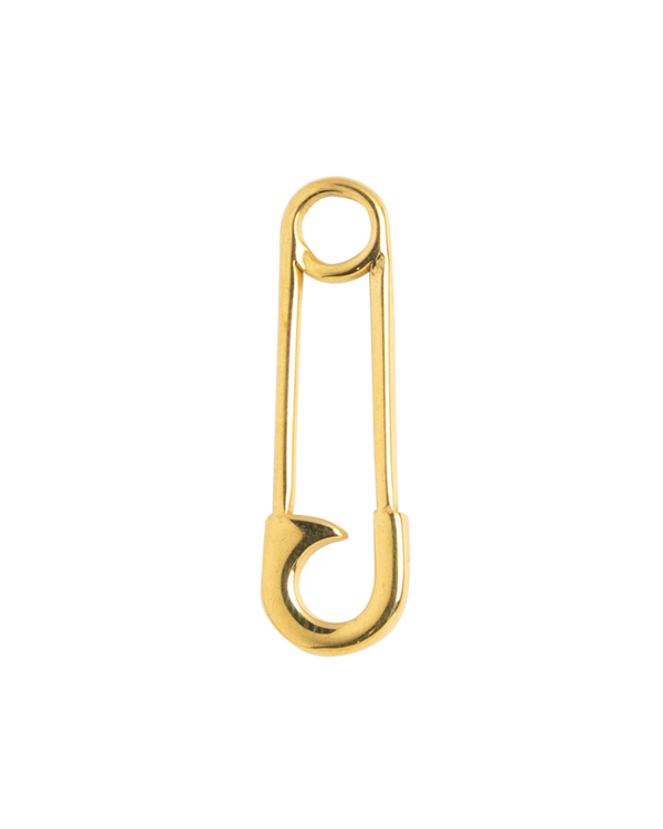 Gold Charm Safety Pin