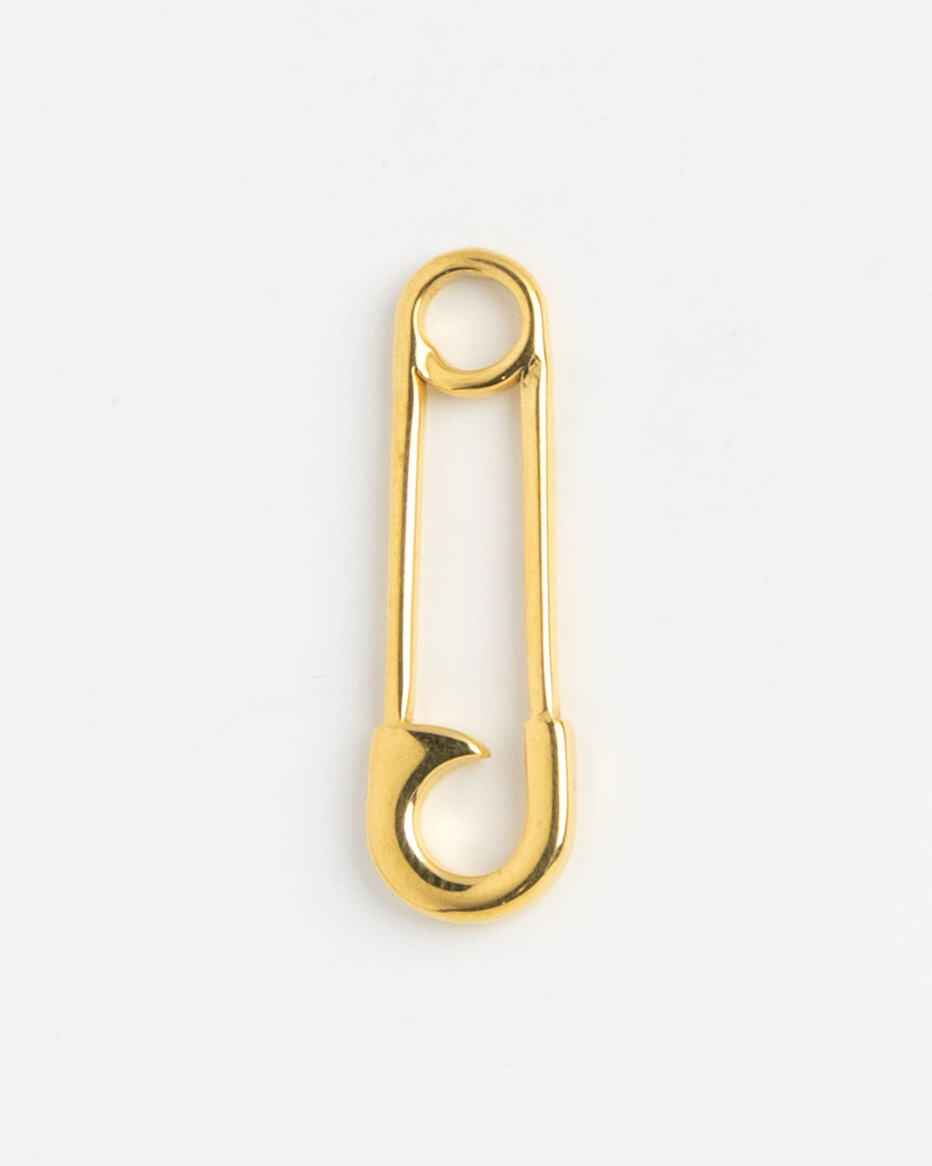 Gold Charm Safety Pin
