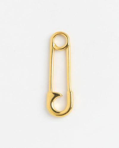 Gold Charm Safety Pin