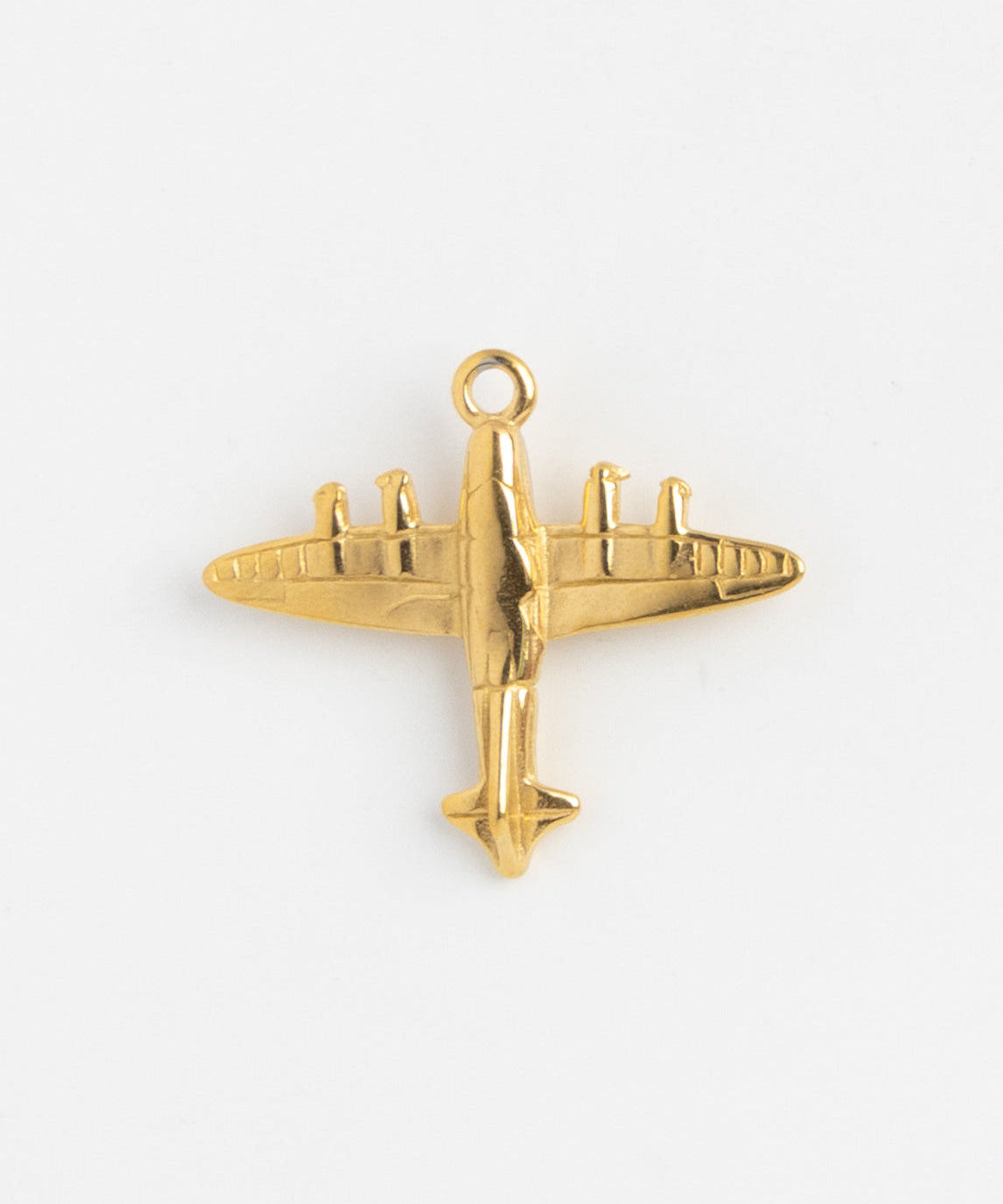 Gold Charm Vintage Airplane