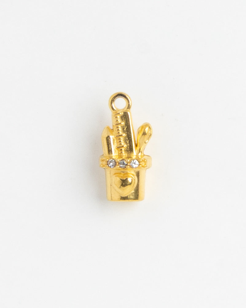 Gold Charm Makeup Brushes