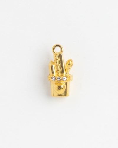 Gold Charm Makeup Brushes