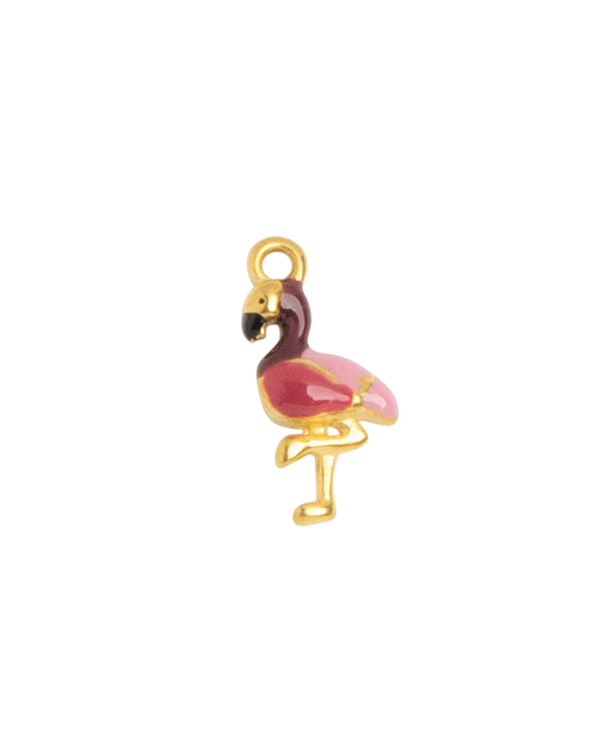 Gold Charm Flamingo