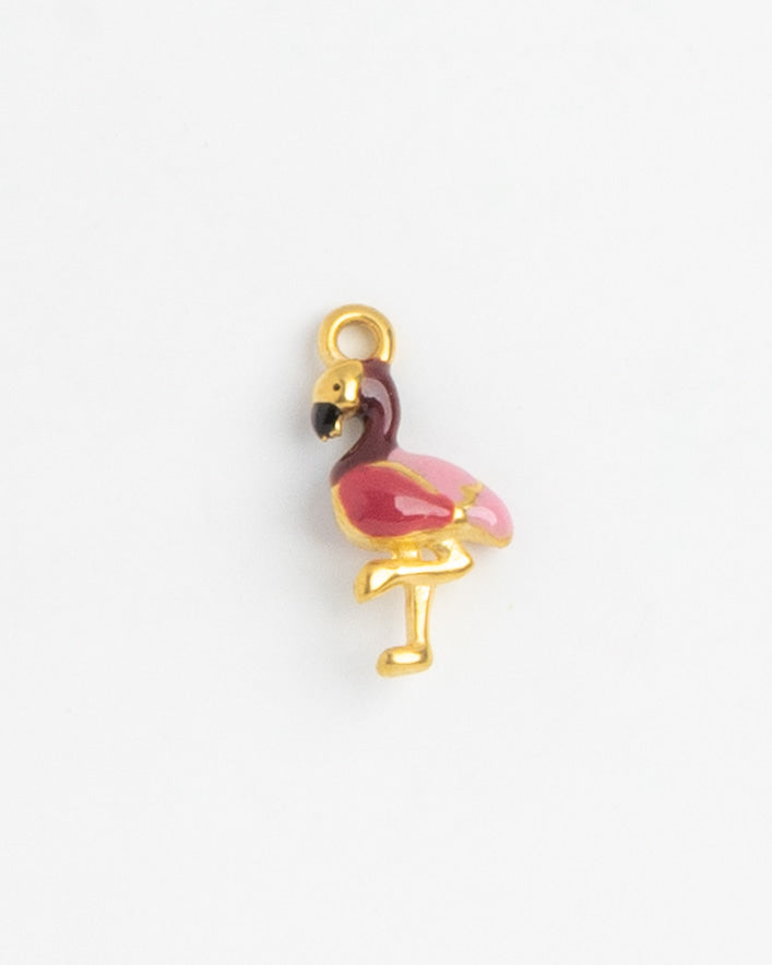 Gold Charm Flamingo