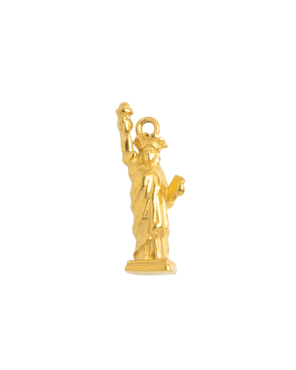 Gold Charm Statue of Liberty