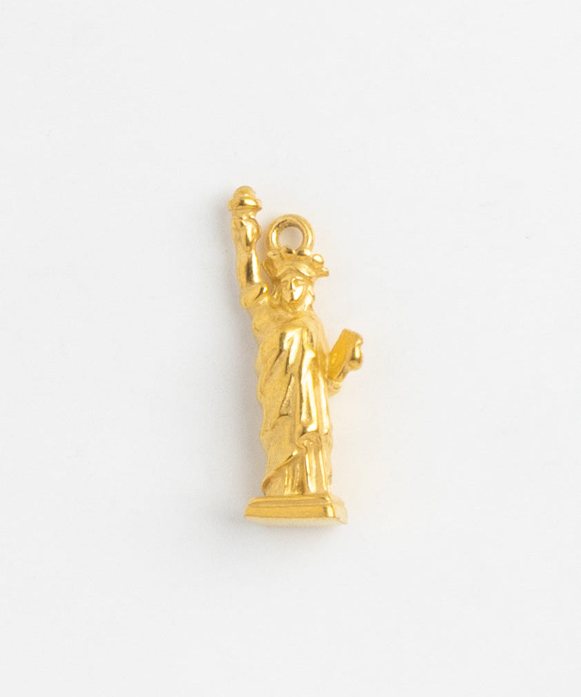 Gold Charm Statue of Liberty