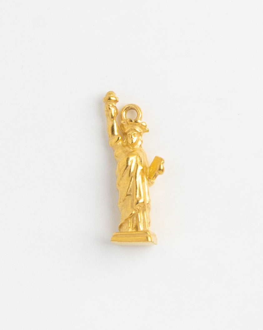 Gold Charm Statue of Liberty