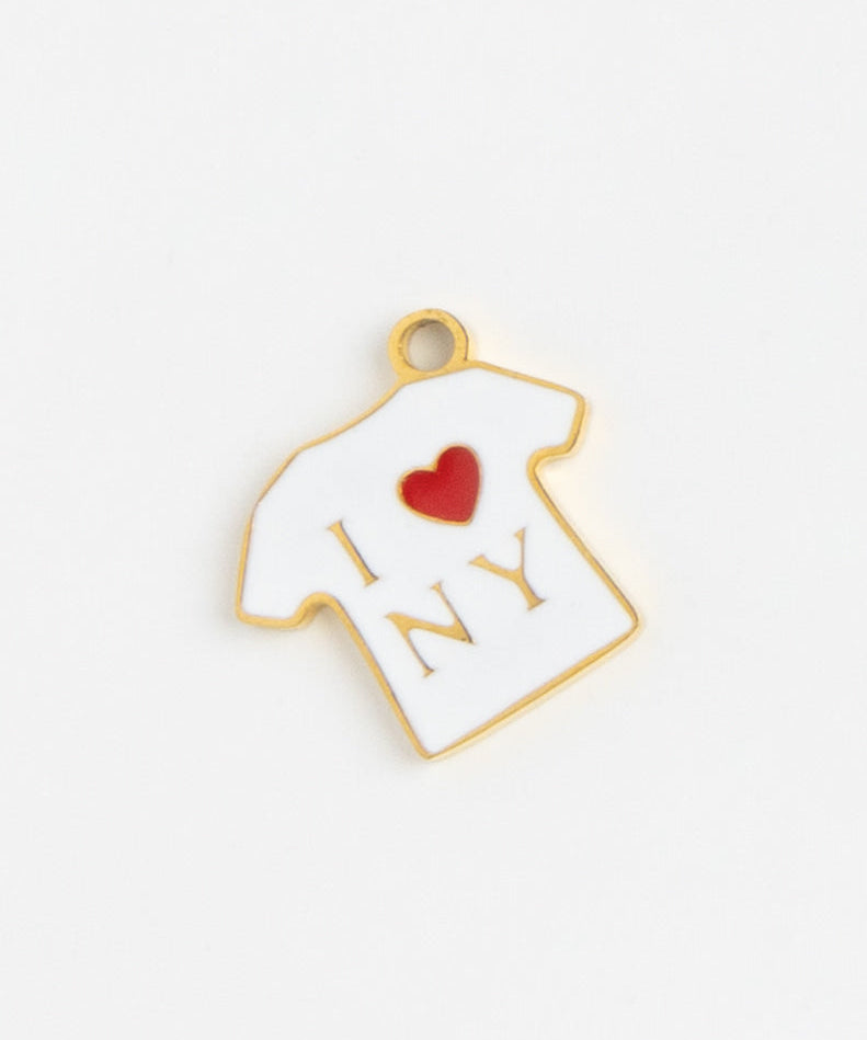 Gold Charm I Love NY Shirt II
