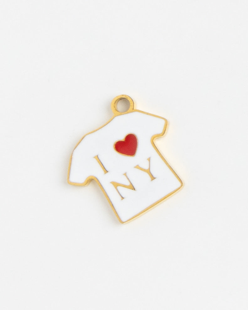 Gold Charm I Love NY Shirt II