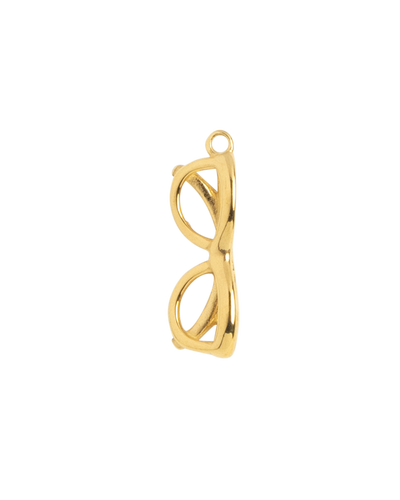 Gold Charm Oval Glasses