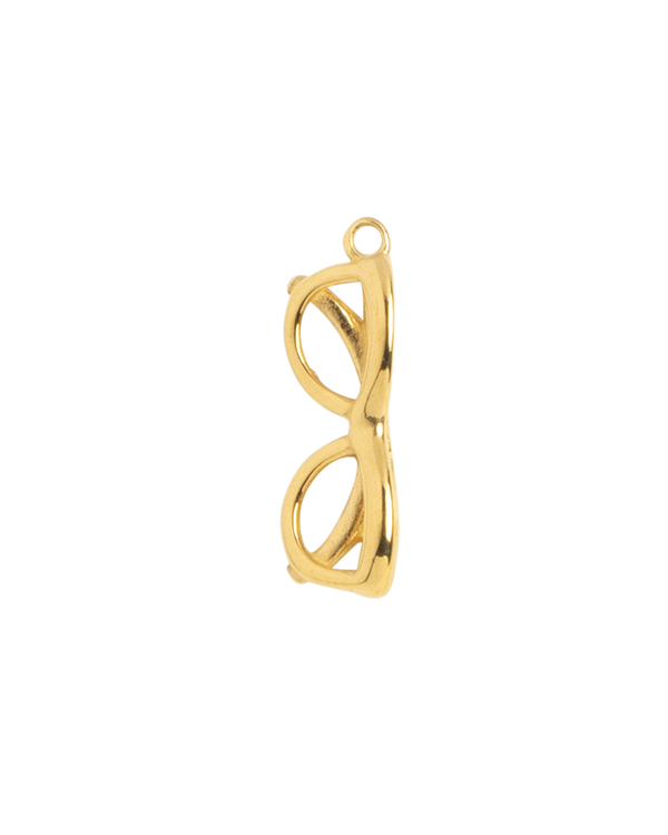Gold Charm Oval Glasses