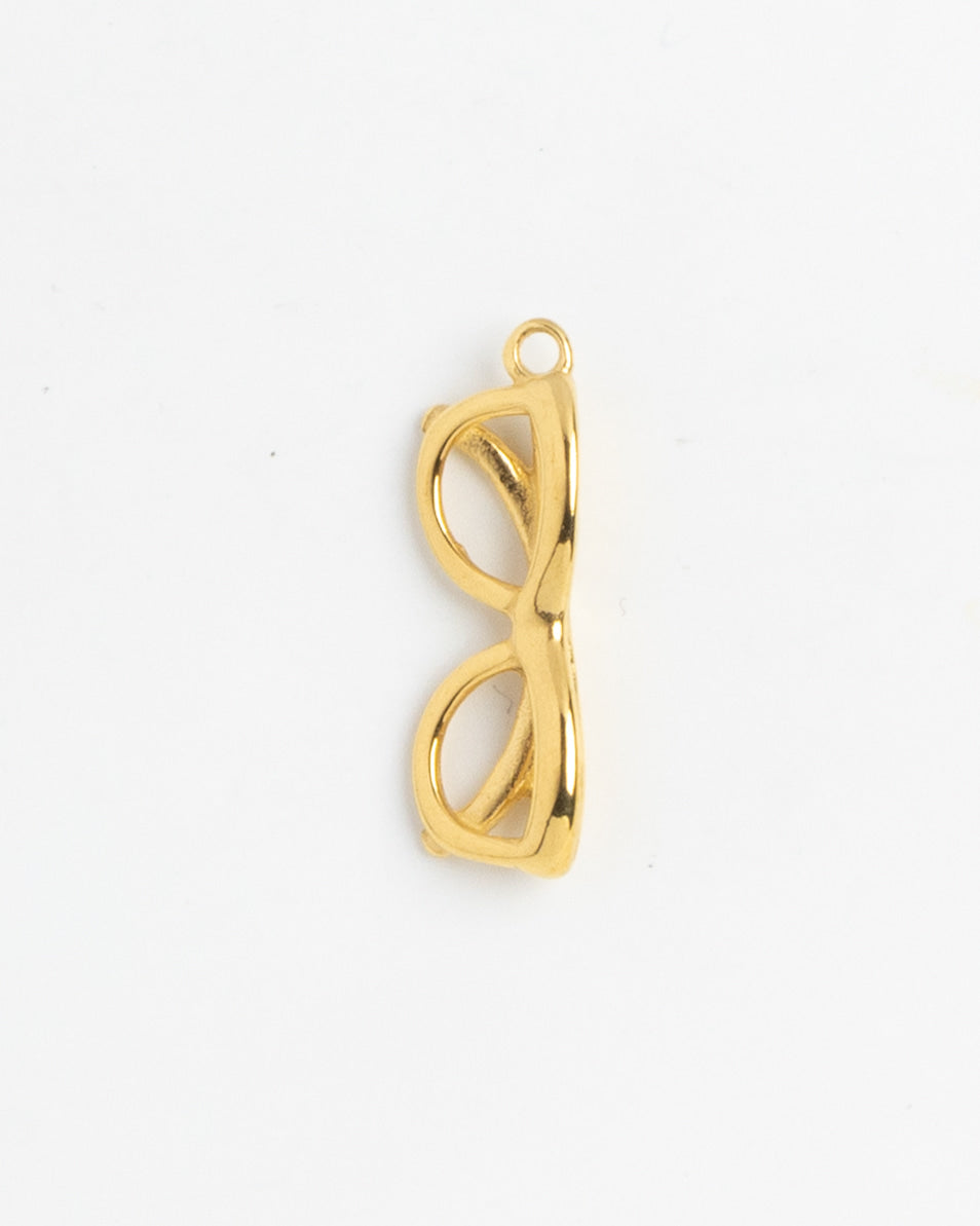 Gold Charm Oval Glasses