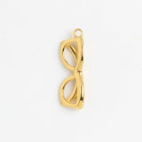 Gold Charm Oval Glasses