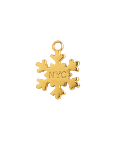 Gold Charm NYC Snowflake