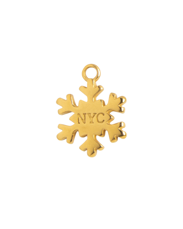 Gold Charm NYC Snowflake