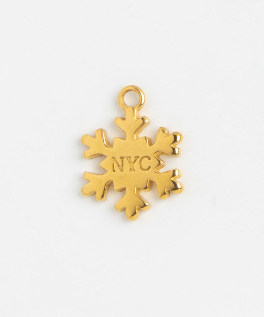 Gold Charm NYC Snowflake