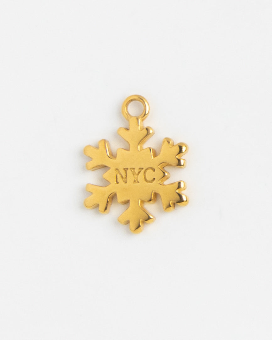 Gold Charm NYC Snowflake