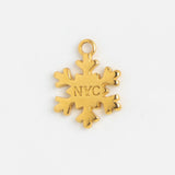 Gold Charm NYC Snowflake