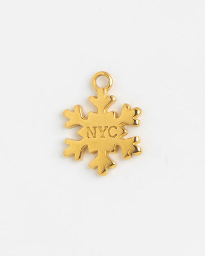 Gold Charm NYC Snowflake
