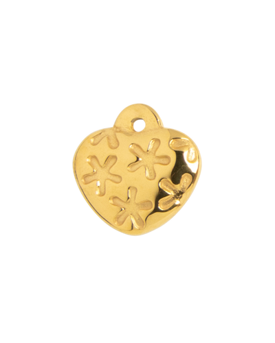 Gold Charm Snowflake Heart