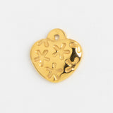 Gold Charm Snowflake Heart