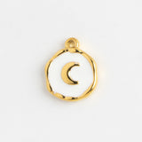 Gold Charm Crescent Moon Coin