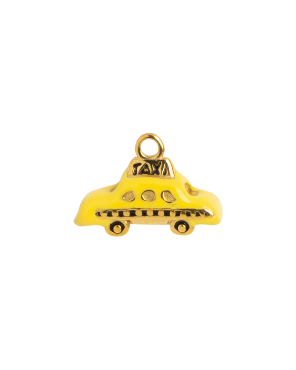 Gold Charm Yellow Taxi
